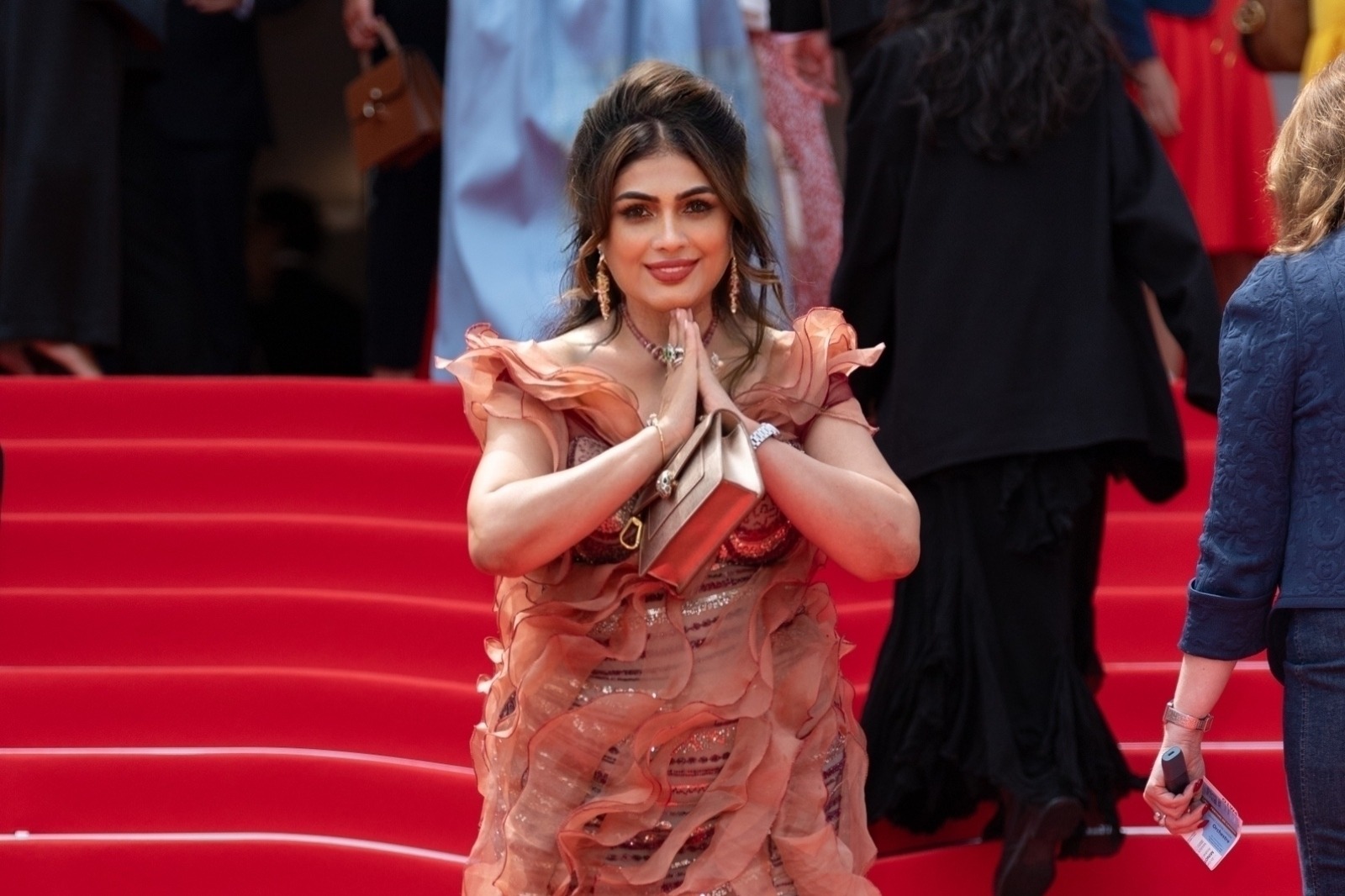 Celebrity Fashion Designer Jaya Misra Makes Her Cannes International Red Carpet Debut